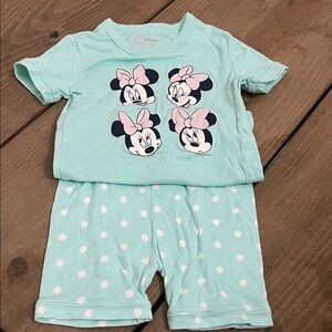 GAP Mint Green Minnie Mouse Pajama Set